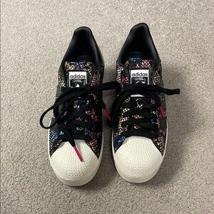 Adidas Multicolor Sneakers with Black and White Accents Size 7.5 NEW NEVER WORN